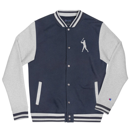 Batter-Up Embroidered Letterman Jacket