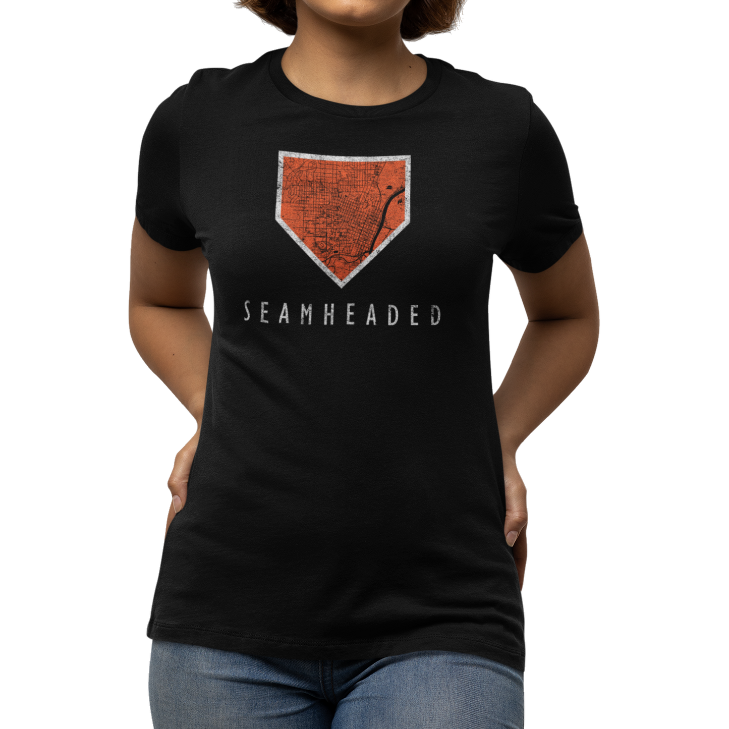 Corvallis Map Women's Tee from Seamheaded Apparel