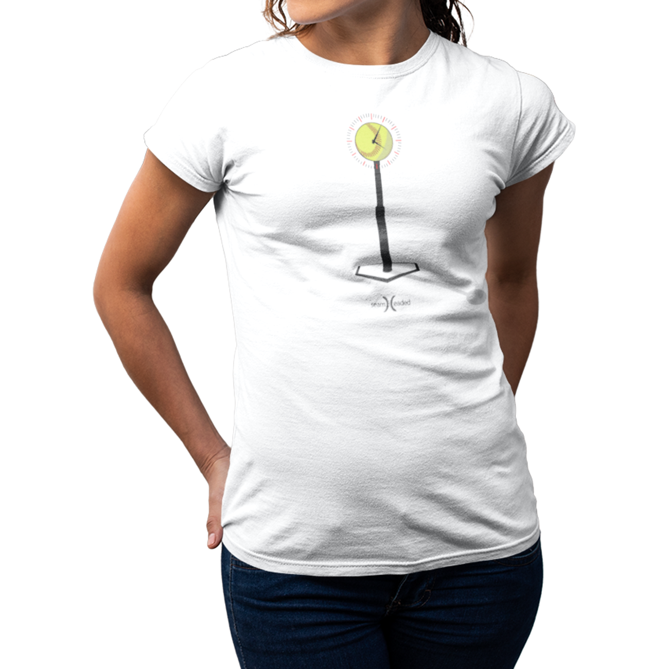 Softball Tee Time Women's Tee from Seamheaded Apparel