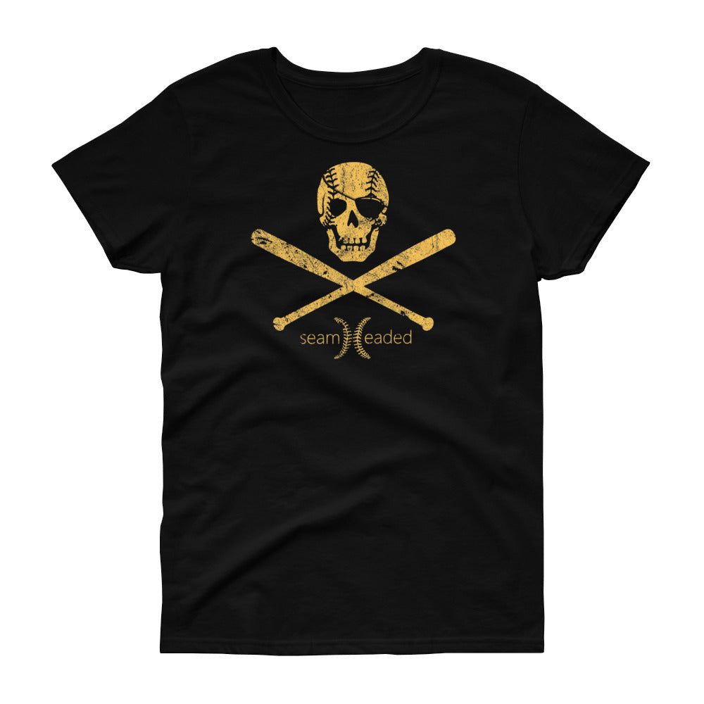 Jolly Roger Baseball Women's Tee from Seamheaded Apparel