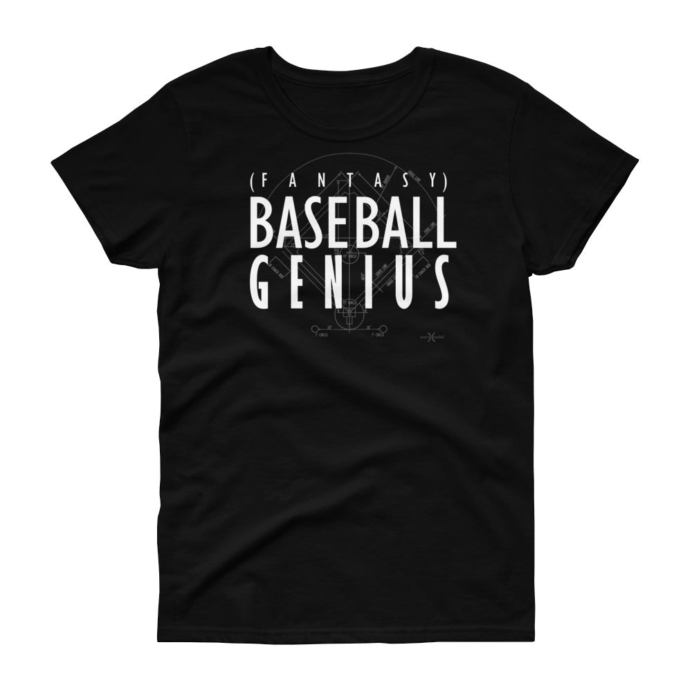 Fantasy Baseball Genius Women's Tee from Seamheaded Apparel