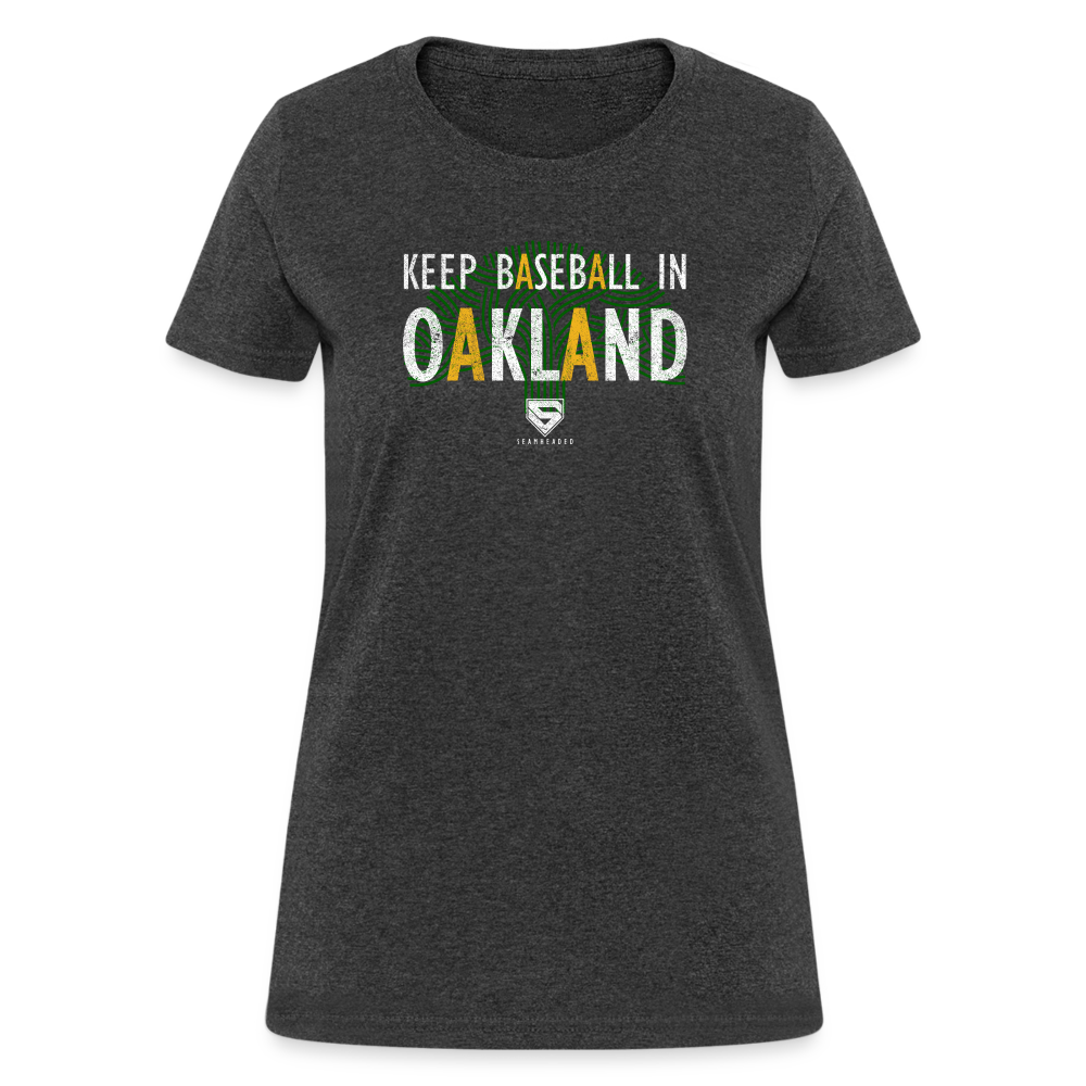 Save Oakland Baseball Women's Tee from Seamheaded