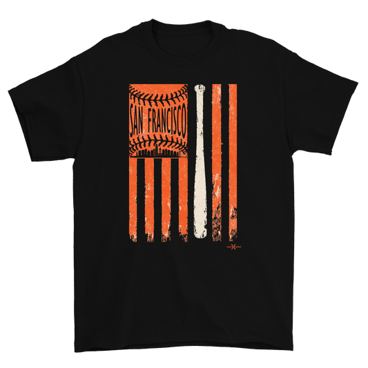 San Francisco Baseball Flag Men's Tee from Seamheaded Apparel