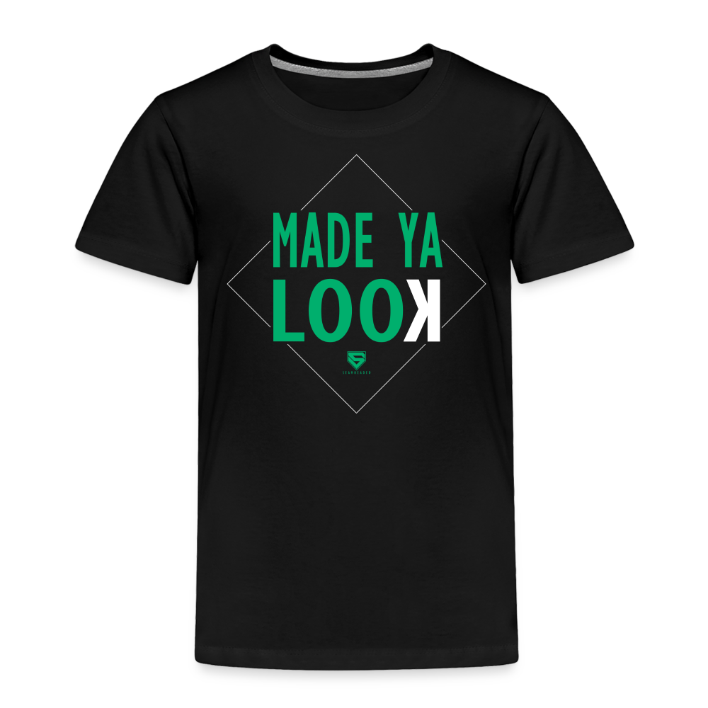 Made Ya Look Toddler Tee from Seamheaded