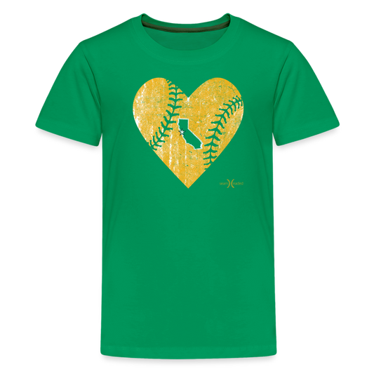 East Bay Love Youth Tee - kelly green