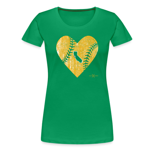 East Bay Love Women's Tee - kelly green