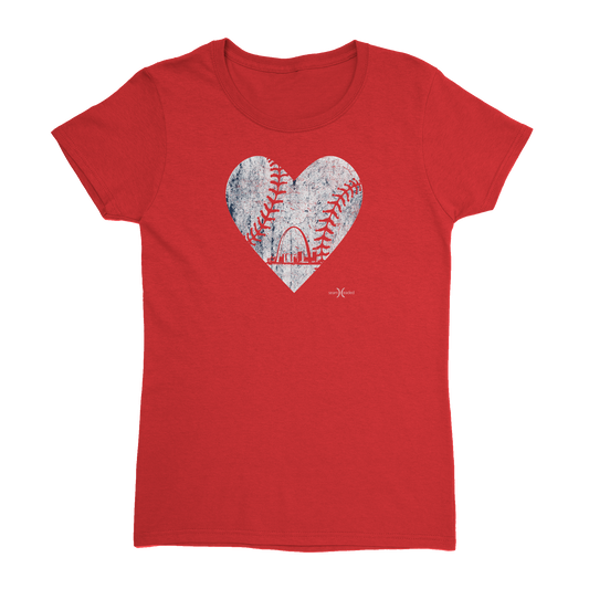 St. Louis Heart Women's Tee from Seamheaded Apparel