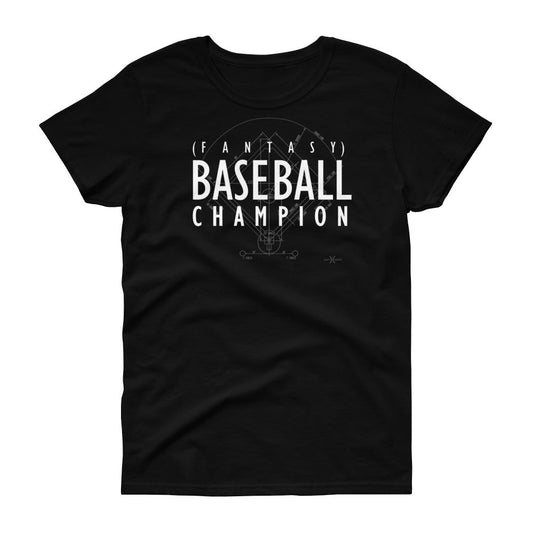 Fantasy Baseball Champion Women's Tee from Seamheaded Apparel