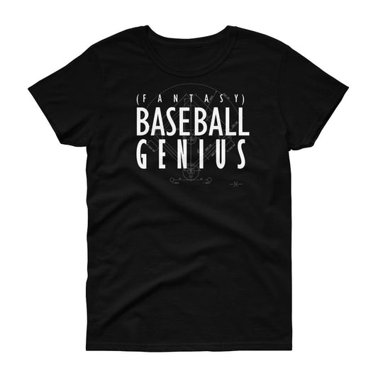 Fantasy Baseball Genius Women's Tee from Seamheaded Apparel